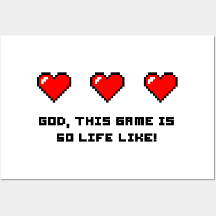 Gaming Funny Pixel Art Posters and Art